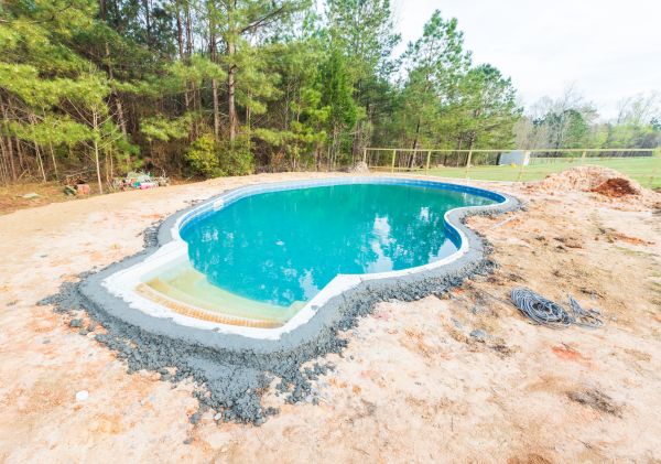Pool Landscape Leveling in Greensboro