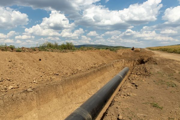 Gas Line Trenching in Greensboro