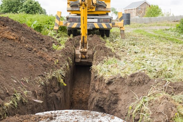 Drainage Trench Installation in Greensboro