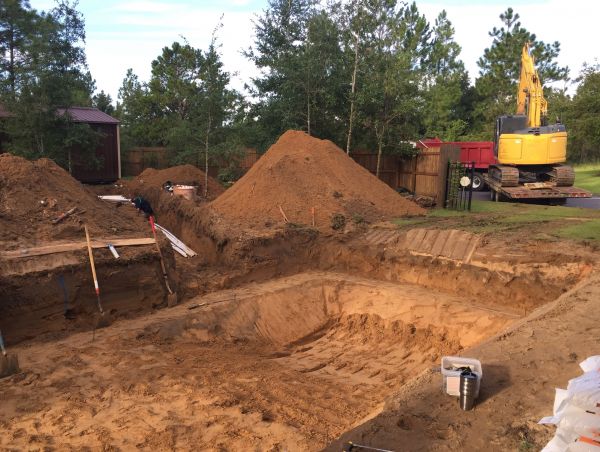 Pool Site Excavation in Greensboro